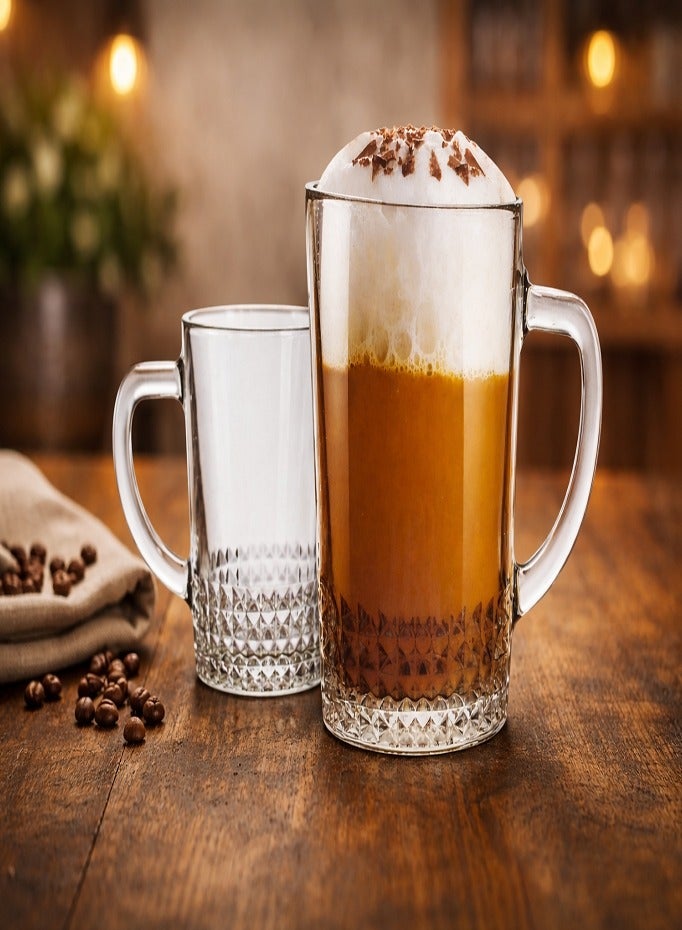أكواب شاي فاخرة وأكواب قهوة زجاجية - 6 قطع، 250 مل (8.45 أونصة)، متينة للغاية، مقاومة للحرارة والصدمات الحرارية، خالية من مادة BPA، غير مسامية، آمنة للغسل في غسالة الأطباق - Image 2
